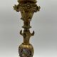 Pair of gilt bronze candlesticks by Cailleux - Barbedienne
