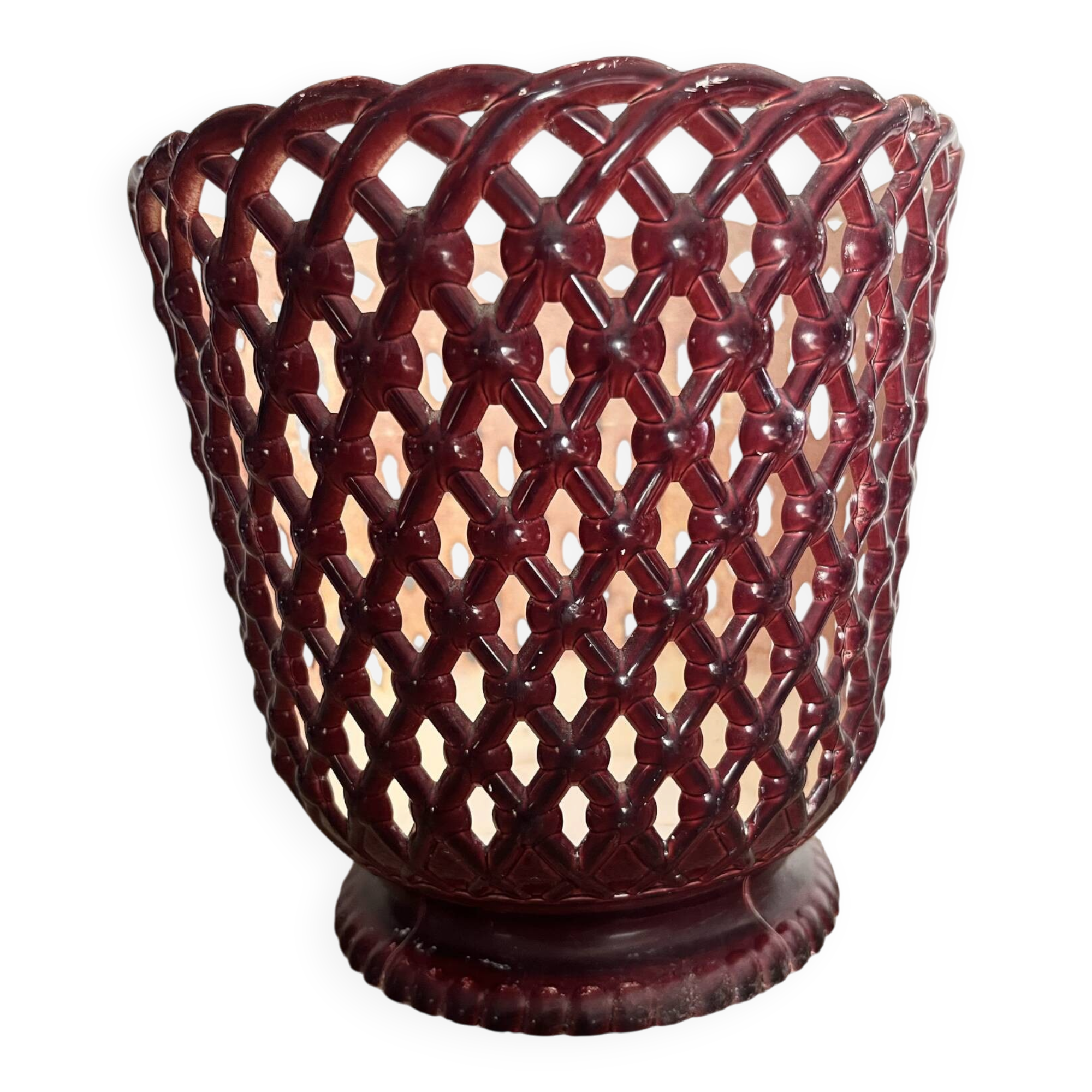 Cache pot en plastique