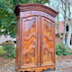 Large gendarme hat cabinet in walnut from the louis period