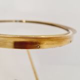 Mid century vanity brass  table mirror von vereinigte werkstätten münchen germany 1960s