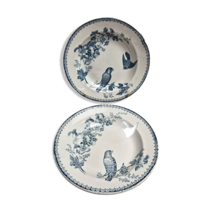 Lot de 2 assiettes creuses - longwy