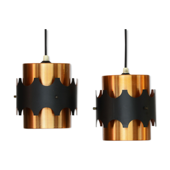 Paire de suspension par Werner Schou pour Coronell Electro, Danemark des années 1960