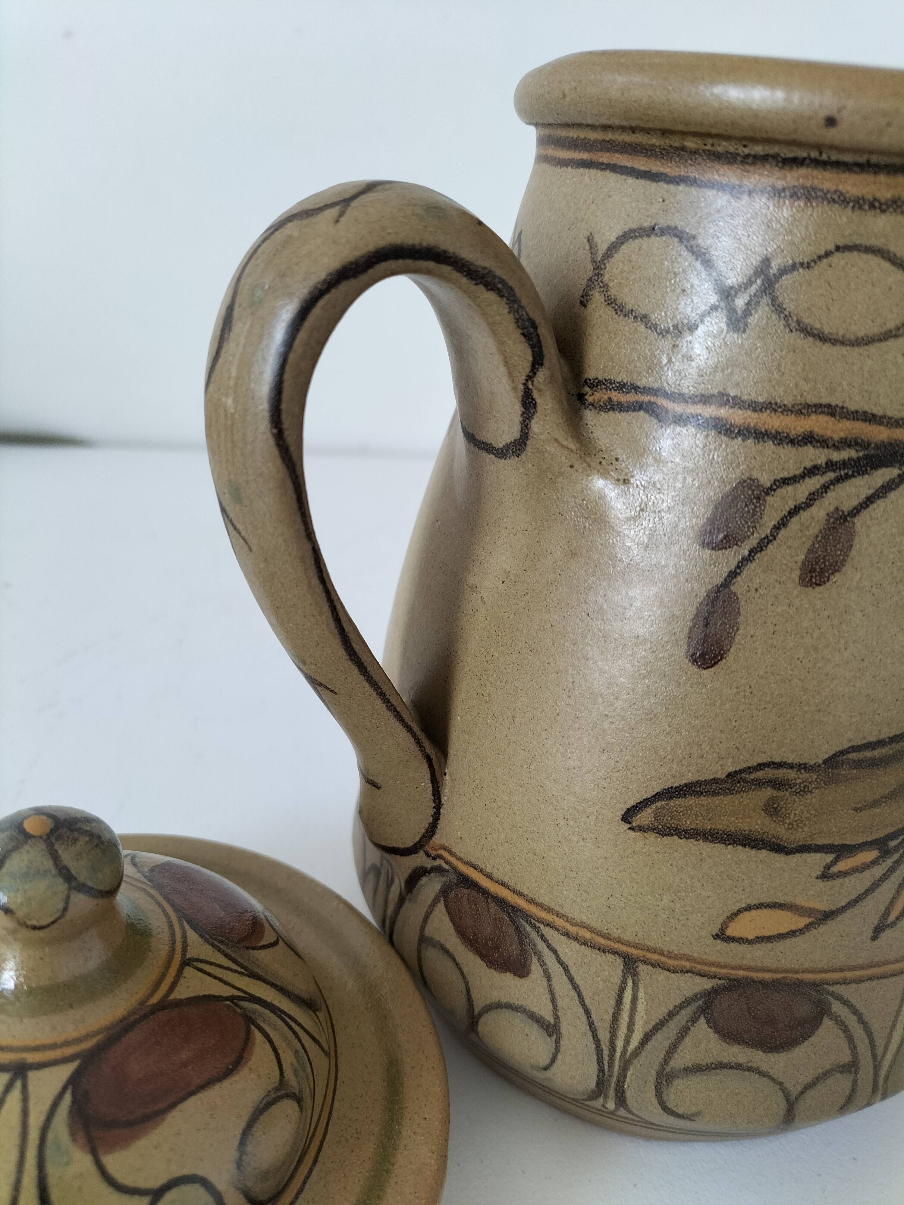 Signed Portuguese pottery jug
