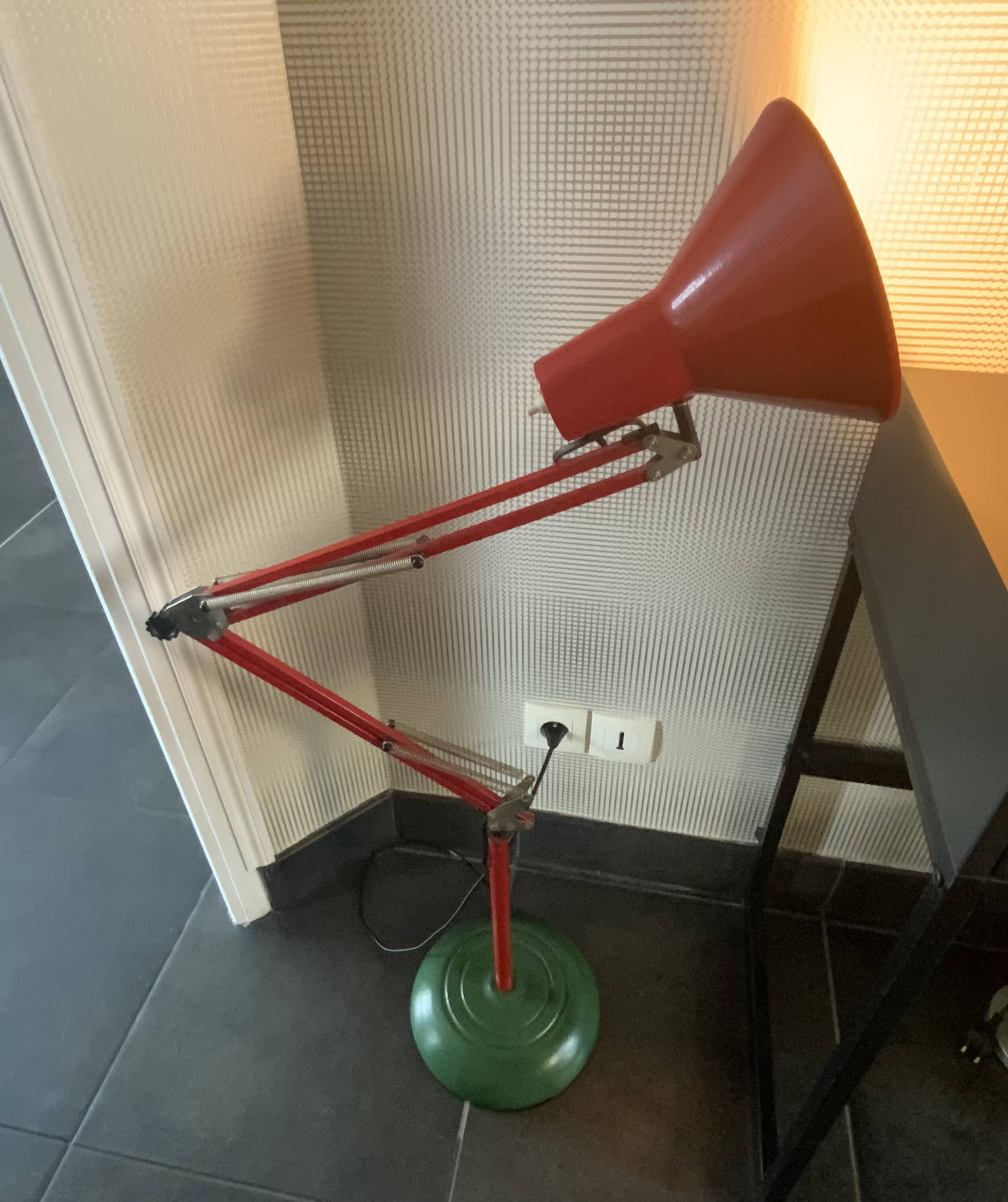 Vintage industrial floor lamp