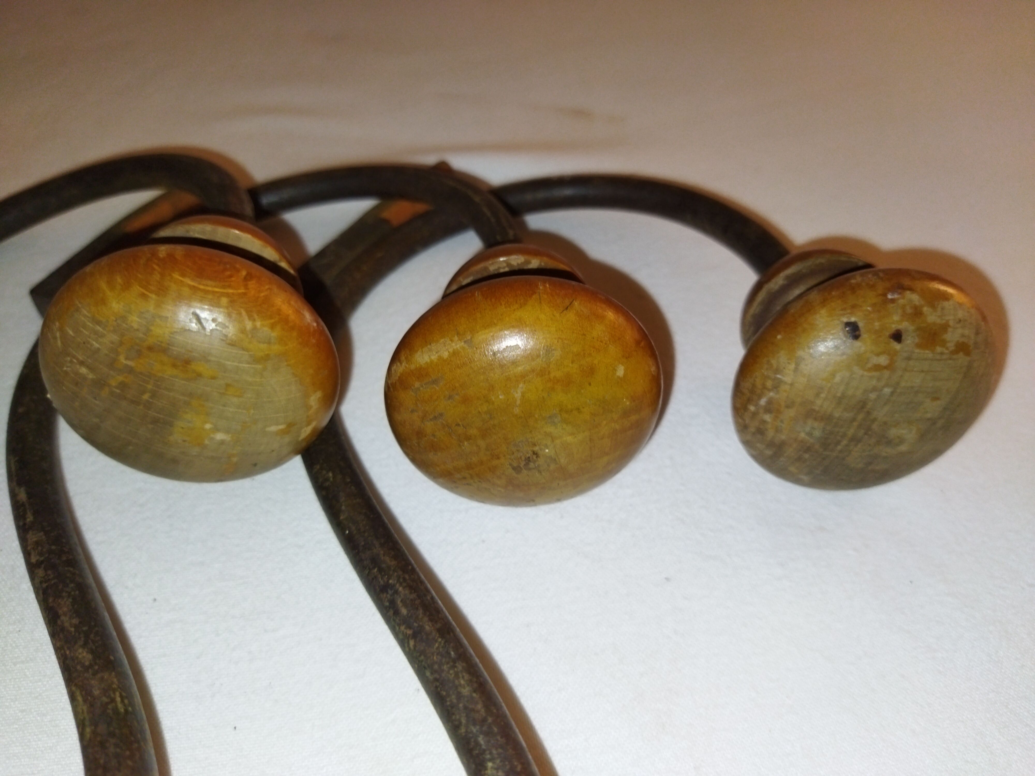 Old bistro wall coat rack