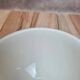 Small antique dining set bowl in earthenware with pink floral decoration – retro charm