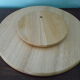 Solid Hevea wood cheese turntable, original box
