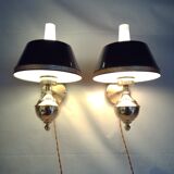 English style sconces by Erik Wärnå for EWÅ, Värnamo, Sweden. 1970's.