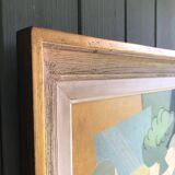 Abstract painting on panel