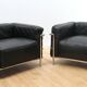Pair of armchairs LC3