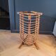 Vintage magazine rack in rattan and bamboo