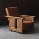 Reclining easy chair, Amsterdamse school, Dutch design, 1930s