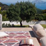 Recycled cotton handmade rug - Reversible - Multicolor