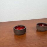 Small modern Danish studio pottery bowls from the mid-century, 1960s, set of 2.