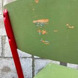 Small school desk and vintage chair