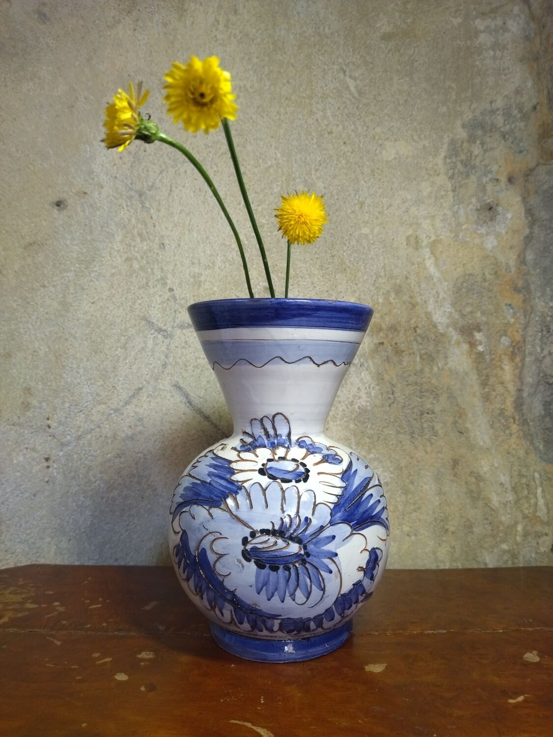Italian blue vase - Ceramiche Paoli