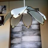 Daisy suspension shortbread glass and vintage brass