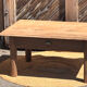 Old farmhouse coffee table in raw solid oak - 1 drawer