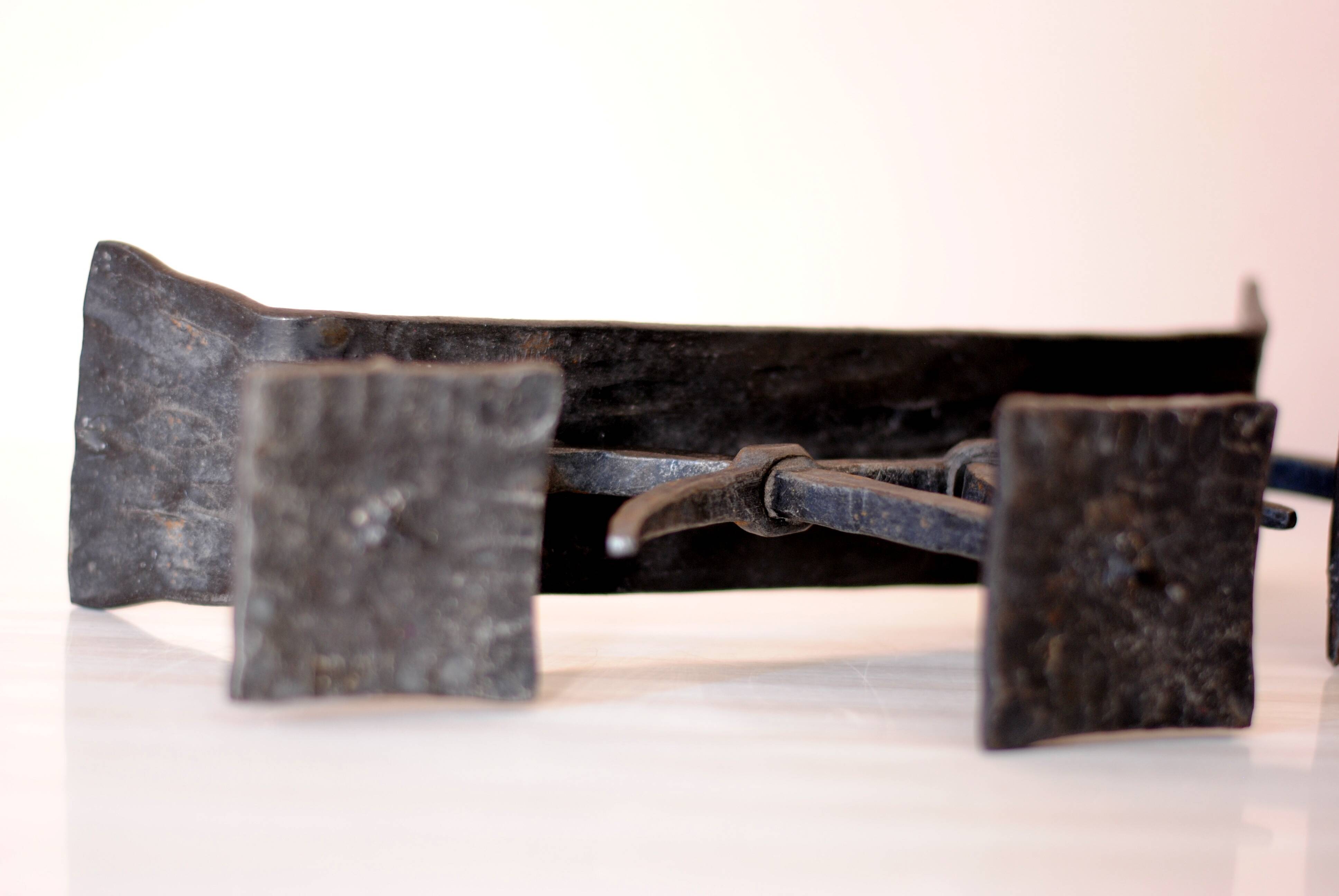 Vintage Wrought Iron Candle Holder, France, 1960s