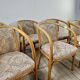 Set of 6 Baumann armchairs France 1980s