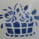 Set de 9 assiettes creuses de Niderviller modèle Paris
