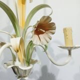 Lustre 3 lumières à fleurs