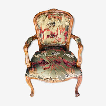 Fauteuil ancien "Feuilles d'automne"