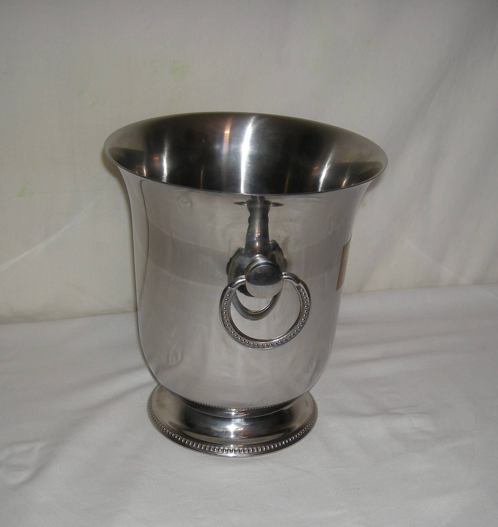 Champagne bucket Guy Degrenne; stainless steel