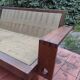 Vintage brutalist sofa in ecru bouclé fabric, 2/3 seater, 1970s