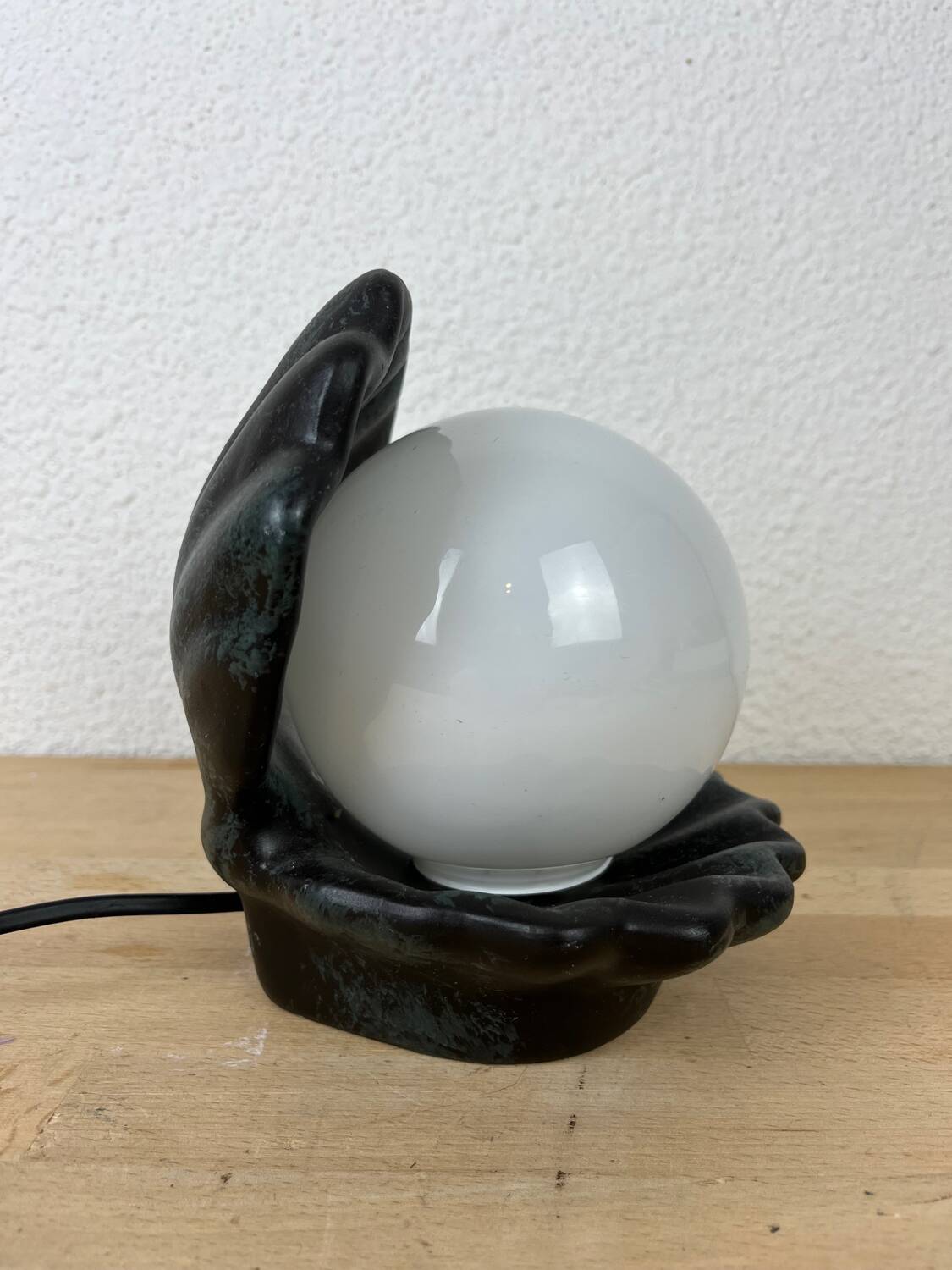 Lampe coquillage céramique vintage