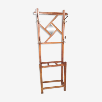 Vintage wooden coat rack