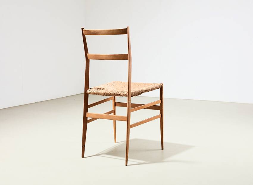 Chaise Gio Ponti Superleggera pour Cassina Italie 1957