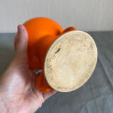 Orange ceramic vase, 1970s