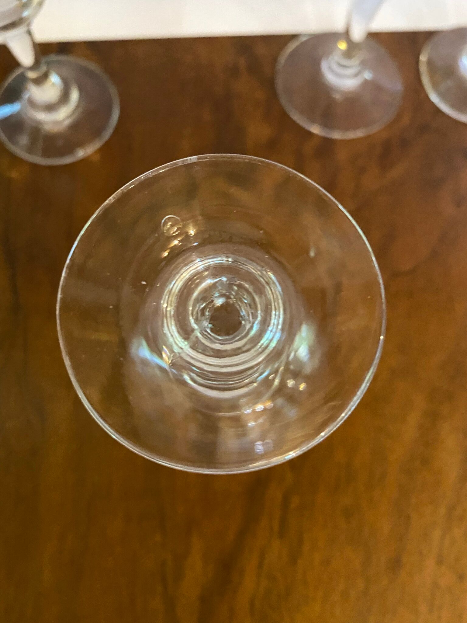 4 bistro glasses mismatched at the beginning of the XX century