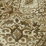 1970s 285 cm x 385 cm beige wool carpet