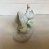 Trio of ceramic geese