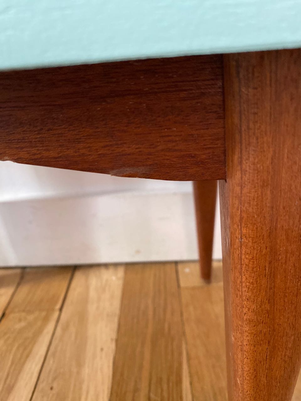 Retro green bedside table