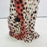 Pink Leopard Statue
