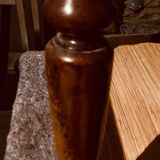 Bureau ancien en acajou dessus cuir