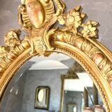 Antique oval mirror from the 19th century