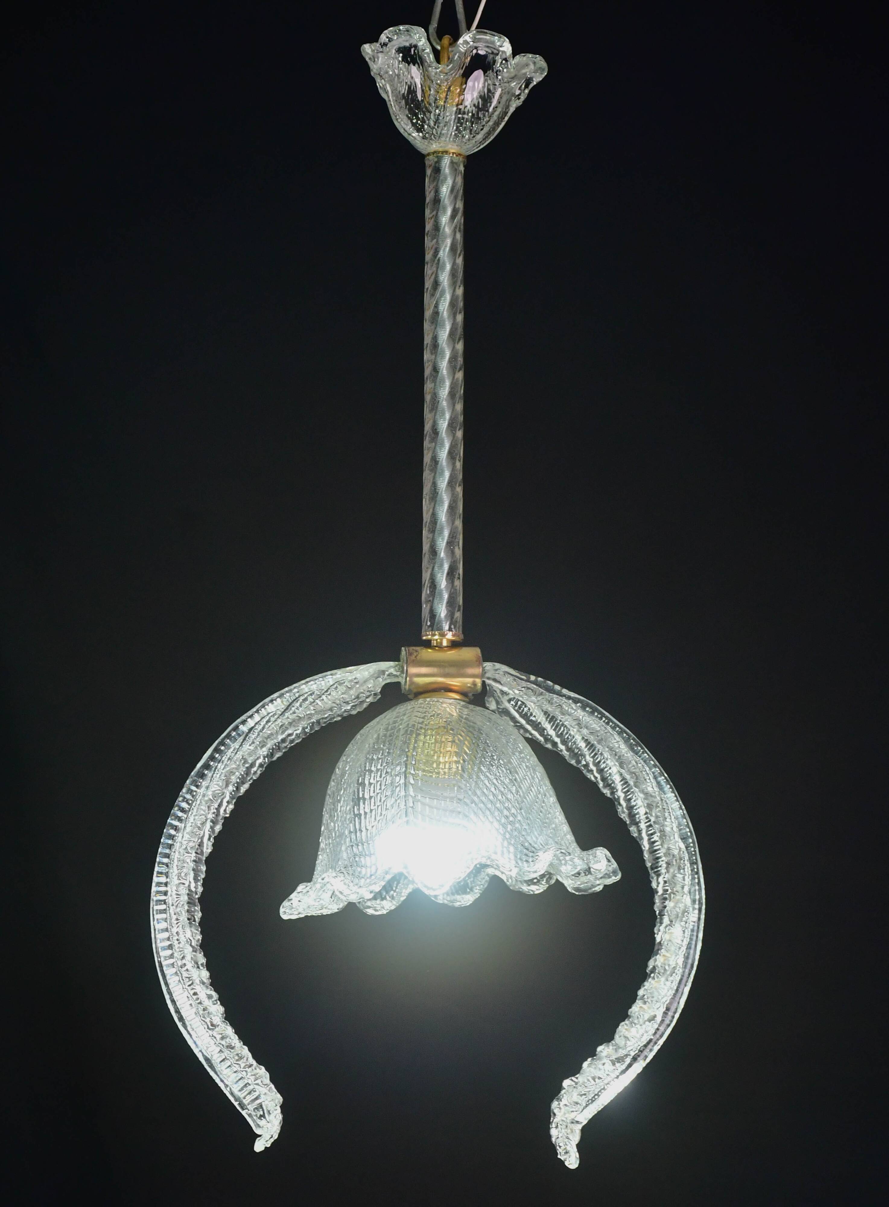 "Angel" Barovier e Toso pendant light, 1950s