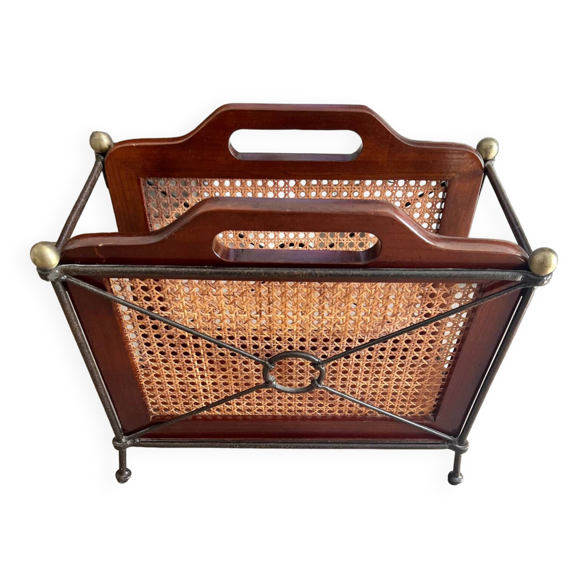 Magazine Holder/Logs in Metal/Wood/Rattan