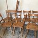 Set of eight vintage chairs by Adolf Schneck late 1940