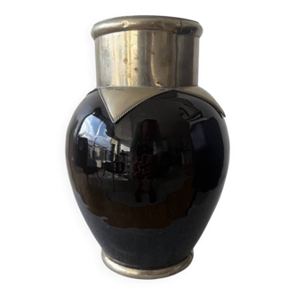 Vase céramique et métal