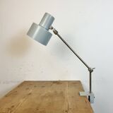 Grey Industrial Factory Office Desk Lamp from Elektrosvit, 1970s
