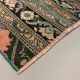 Distressed Turkish Rug 130x67 cm Vintage Shabby, Runner, Green, Brown Small
