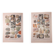 Set of two lithographs on rocks and minerals from 1922
