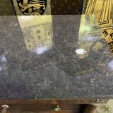 Empire period chest of drawers in mahogany and mahogany veneer