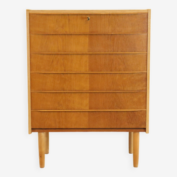 Danish high oak chest of drawers 'Brovst' - Danish design