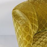 1950s Mid Century Gold Banana Sofa, Denmark